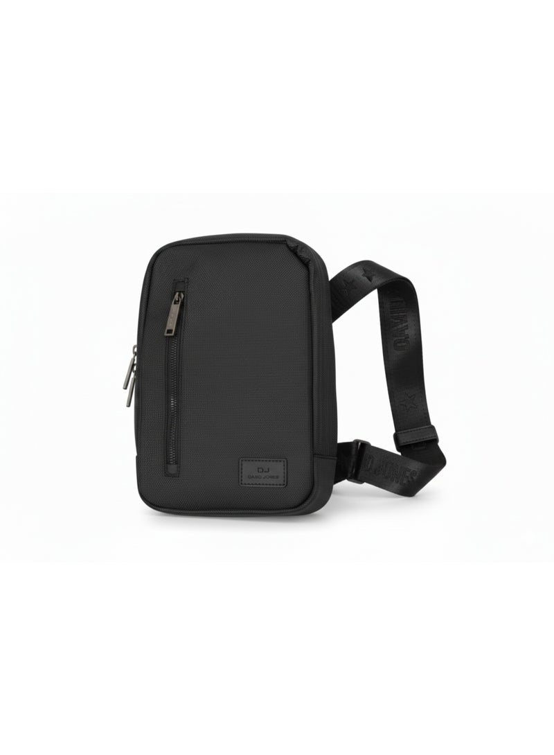 David Jones Men's Crossbody Bag | Stylish and Durable Everyday Carry | Color Black(931103) - Image 3